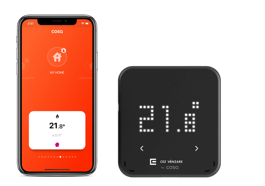 Cosa Smart Thermostat EN ios home transparent 1